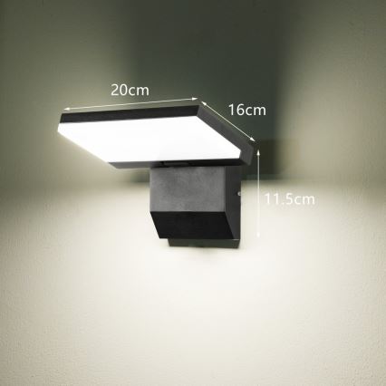 Aplique de pared exterior LED MODERN LED/18W/230V IP65