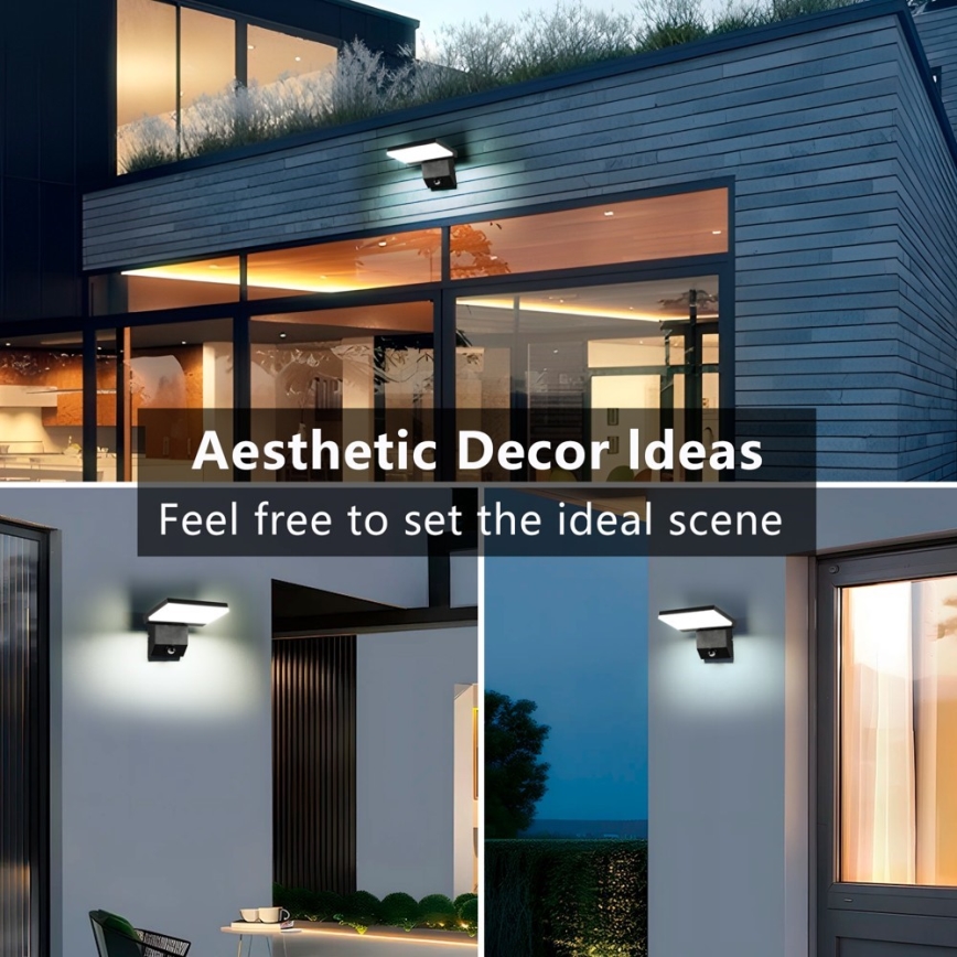 Aplique LED de exterior con sensor MODERN LED/18W/230V IP65