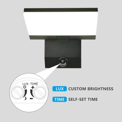 Aplique LED de exterior con sensor MODERN LED/18W/230V IP65