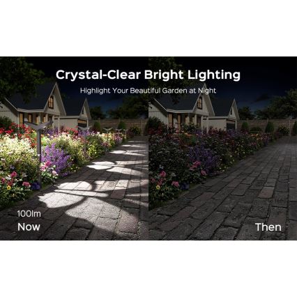 Lámpara solar LED con sensor SUN BUTTERFLY LED/1,5W/3,7V 3000/6000K IP65 1500 mAh