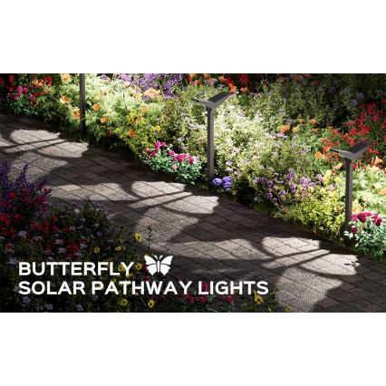 Lámpara solar LED con sensor SUN BUTTERFLY LED/1,5W/3,7V 3000/6000K IP65 1500 mAh