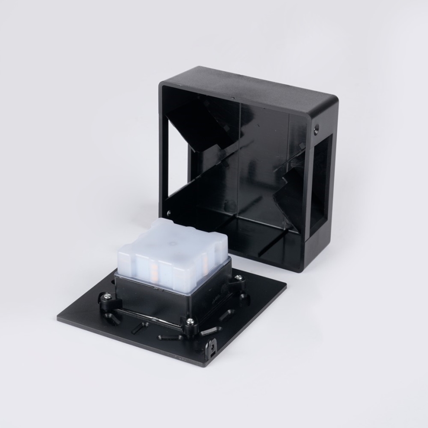 Aplique LED de exterior LUXLINE 6W/230V 3000K IP54 negro