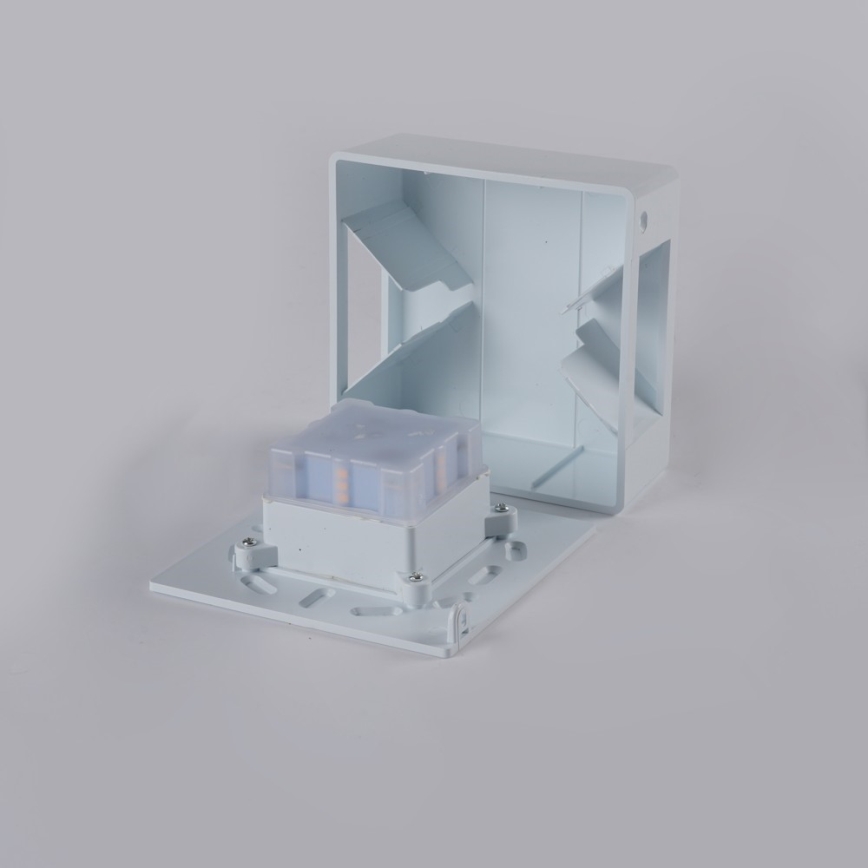 Aplique LED de pared para exterior LUXLINE 6W/230V 3000K IP54 blanco