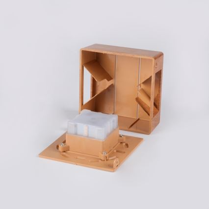 Aplique de pared LED para exterior LUXLINE 6W/230V 3000K IP54 nogal