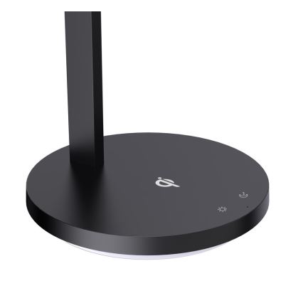 Lámpara de mesa LED regulable con cargador inalámbrico QI BEAM LED/18W/230/12V 2800K/4000K/5000K