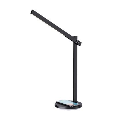 Lámpara de mesa LED regulable con cargador inalámbrico QI BEAM LED/18W/230/12V 2800K/4000K/5000K