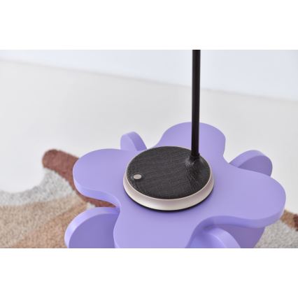 Lámpara de mesa LED regulable con cargador inalámbrico FINCH LED/9W/12/230V gris/cromo brillante