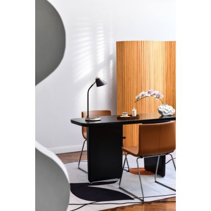 Lámpara de mesa LED regulable con cargador inalámbrico FINCH LED/9W/12/230V gris/cromo brillante