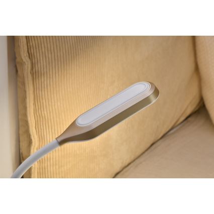 Lámpara de mesa LED RGBW regulable con despertador FALCON LED/10W/12V