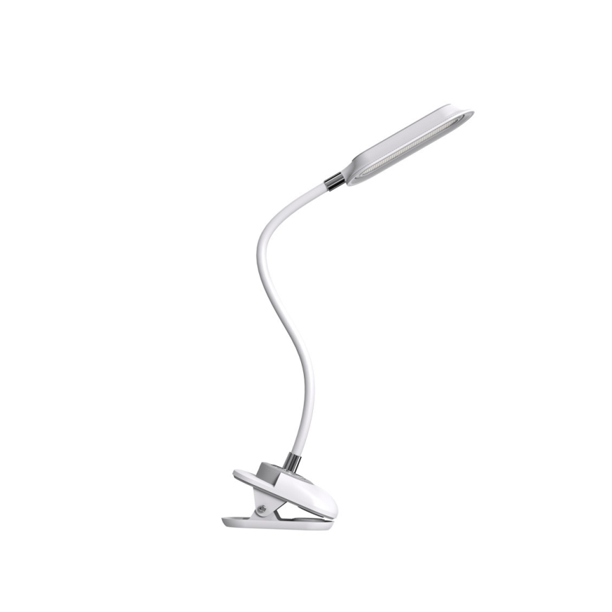 Lámpara de mesa regulable LED+CCT con pinza CLIP LED/7,5W/230V 3000/4200/5000K blanca