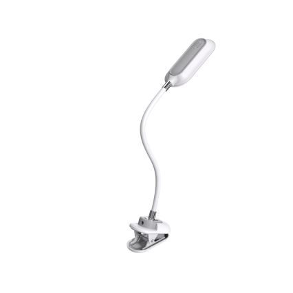 Lámpara de mesa regulable LED+CCT con pinza CLIP LED/7,5W/230V 3000/4200/5000K blanca