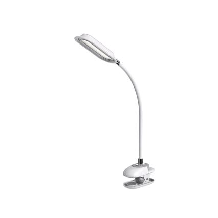 Lámpara de mesa regulable LED+CCT con pinza CLIP LED/7,5W/230V 3000/4200/5000K blanca