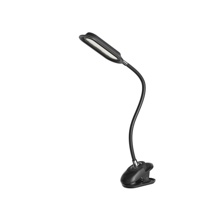 LED+CCT Lámpara de mesa regulable con pinza CLIP LED/7,5W/230V 3000/4200/5000K negra
