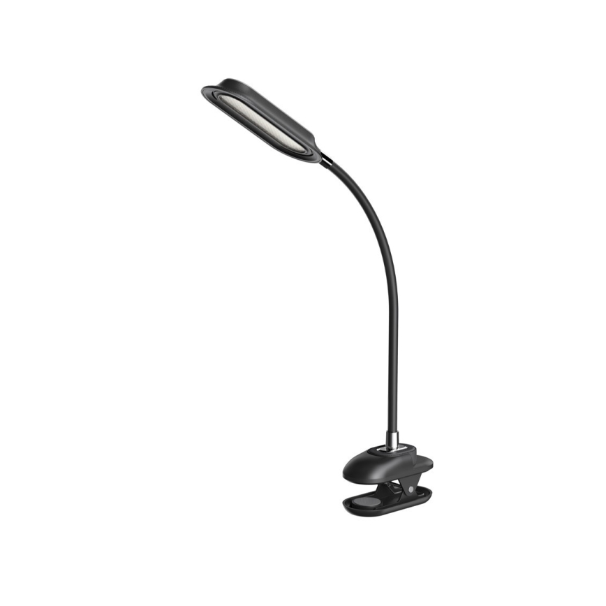 LED+CCT Lámpara de mesa regulable con pinza CLIP LED/7,5W/230V 3000/4200/5000K negra