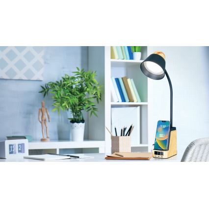 LED+CCT Lámpara de mesa regulable con carga inalámbrica QI IDEAL LED/8W/230V 2700/4000/5000K beige
