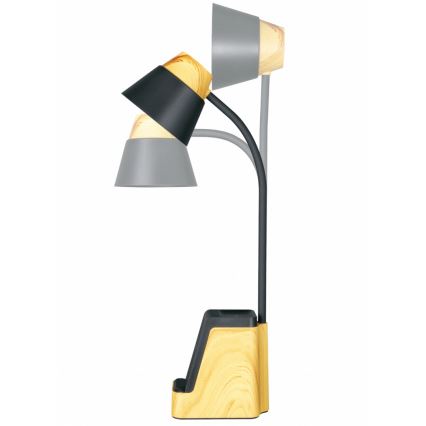 LED+CCT Lámpara de mesa regulable con carga inalámbrica QI IDEAL LED/8W/230V 2700/4000/5000K beige