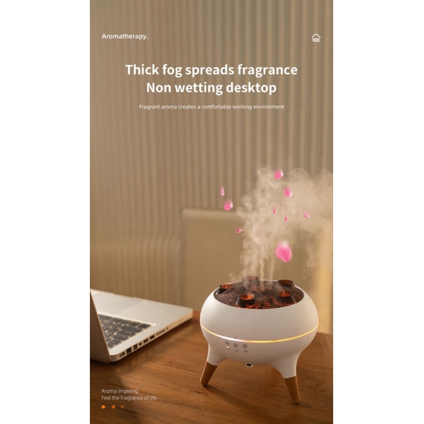 Immax 09104L - Difusor de aroma y humidificador de aire JELLYFISH LED/11W/5V