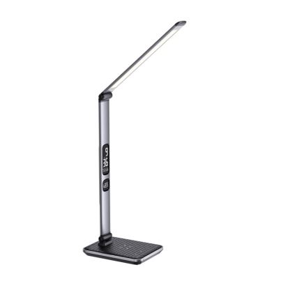 Lámpara de escritorio LED regulable LED/8,5W/230V con carga inalámbrica, plateada