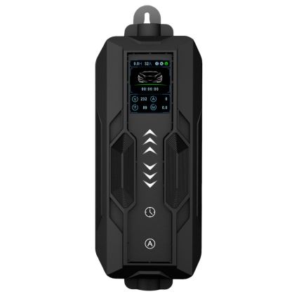Immax - Estación de carga portátil para vehículos eléctricos EV AC Tipo 2 16A/380V 11kW + enchufe 230V, 3,7kW 5m + funda