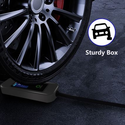 Immax - Estación de carga portátil para vehículos eléctricos EV AC Tipo 2 32A/380V 22kW + enchufe 230V 5m Wi-Fi Tuya