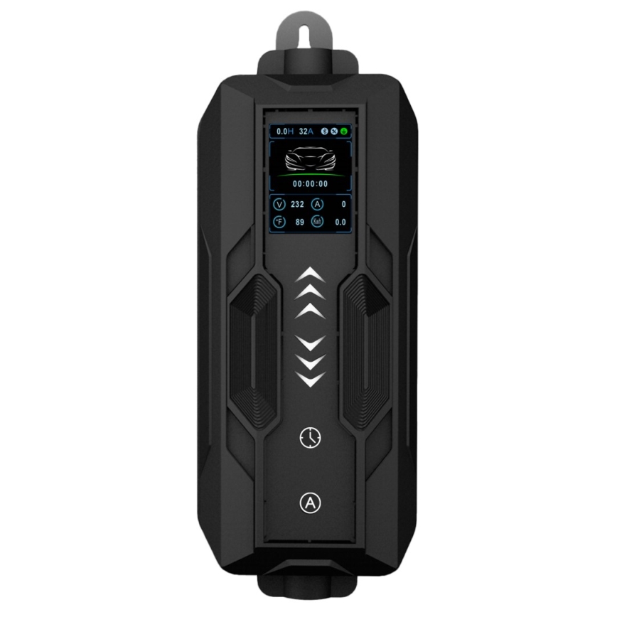 Immax - Estación de carga EV para vehículos eléctricos AC Tipo 2, 16A/380V + enchufe 230V, 11 kW, 5 m, Tuya