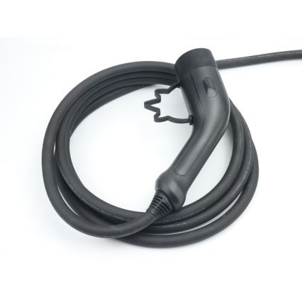 Immax - Estación de carga portátil para vehículos eléctricos (VE), CA Tipo 2, 16 A/380 V, 11 kW, con enchufe 230 V y cable de 5 m, Wi-Fi Tuya