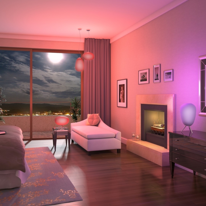 Immax NEO - LED Lámpara colgante regulable RGB COCONO 1xE27/8,5W/100-240V