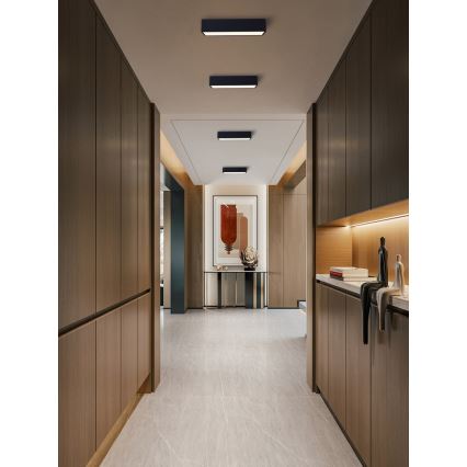 Immax NEO 07074-60 - Plafón LED regulable CANTO LED/34W/230V negro Tuya + control remoto
