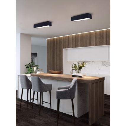 Immax NEO 07074-60 - Plafón LED regulable CANTO LED/34W/230V negro Tuya + control remoto