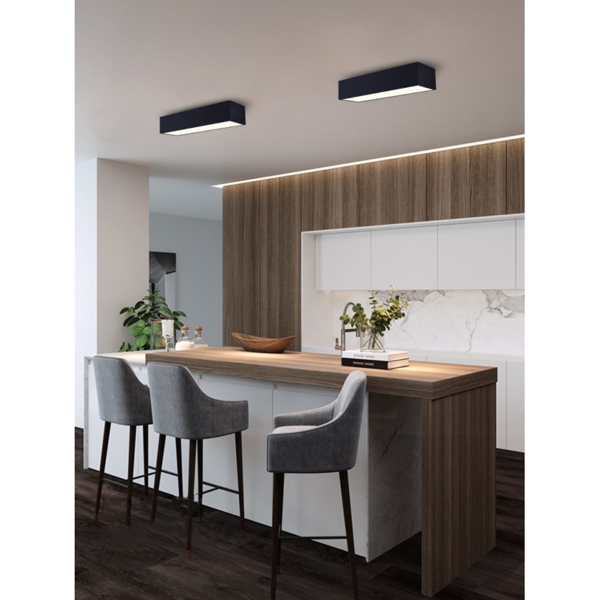 Immax NEO 07074-60 - Plafón LED regulable CANTO LED/34W/230V negro Tuya + control remoto