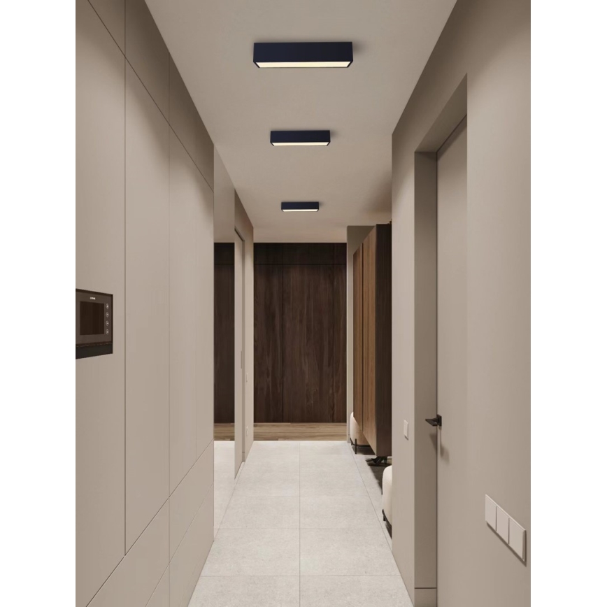 Immax NEO 07074-60 - Plafón LED regulable CANTO LED/34W/230V negro Tuya + control remoto