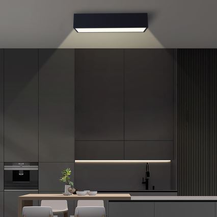 Immax NEO 07074-60 - Plafón LED regulable CANTO LED/34W/230V negro Tuya + control remoto