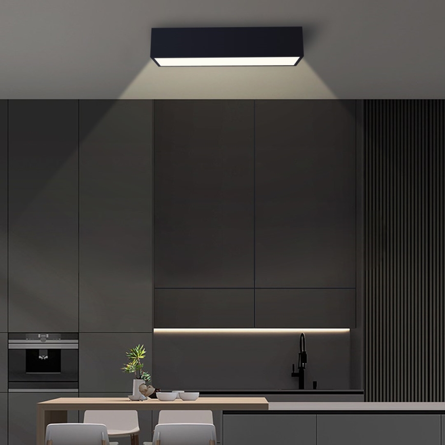Immax NEO 07074-60 - Plafón LED regulable CANTO LED/34W/230V negro Tuya + control remoto