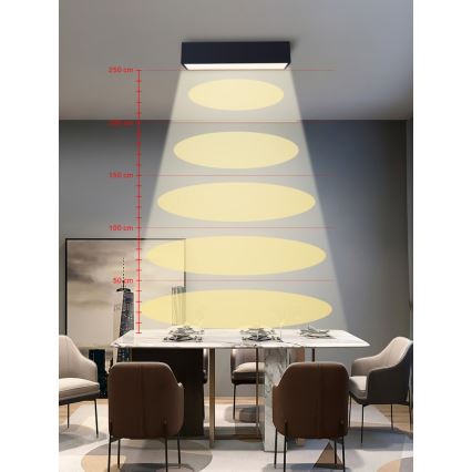 Immax NEO 07074-60 - Plafón LED regulable CANTO LED/34W/230V negro Tuya + control remoto