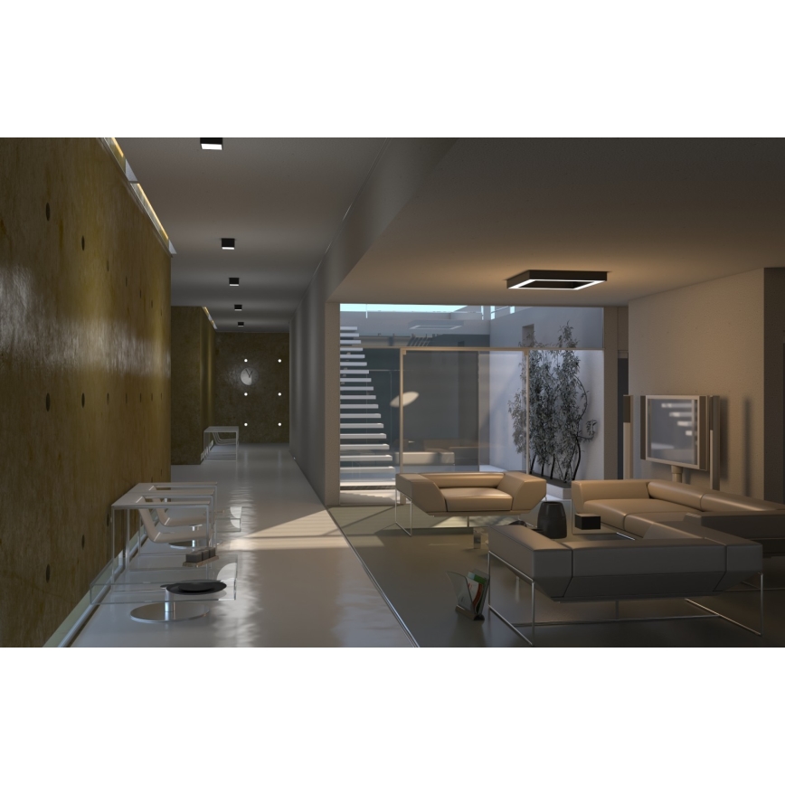 Immax Neo 07074L-15BD - Set 2x Plafón LED regulable CANTO 2xLED/12W/230V + control remoto Tuya