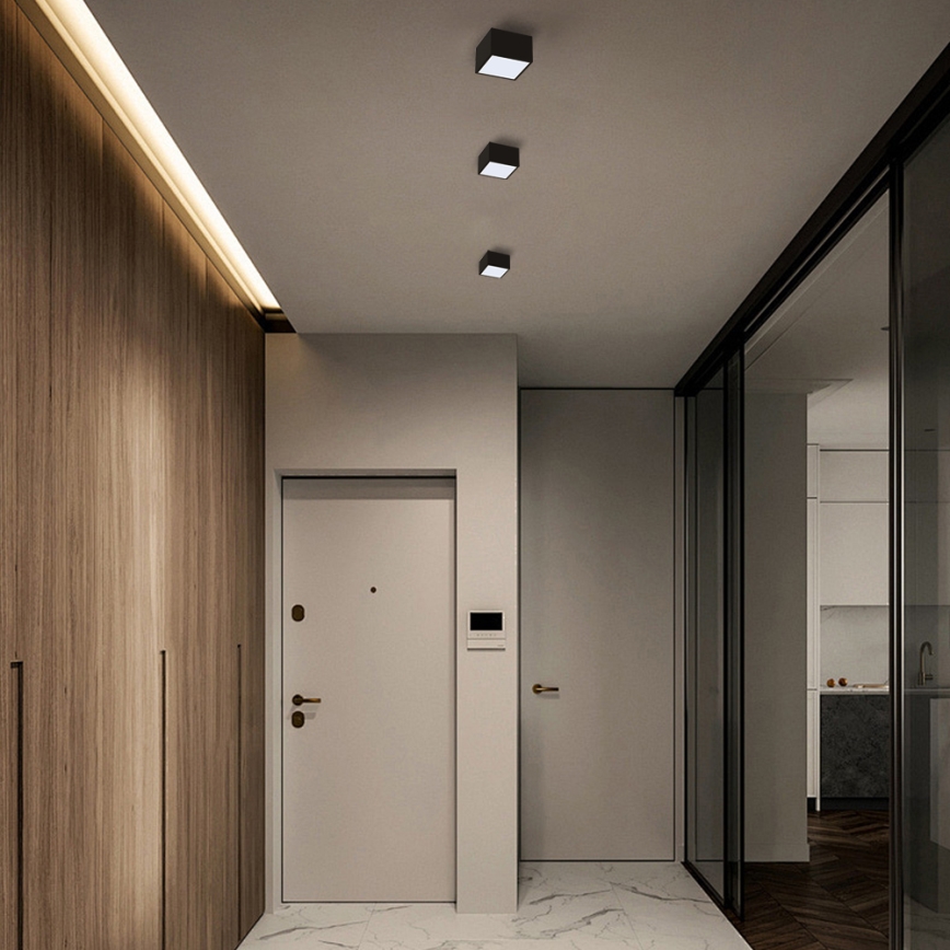 Immax Neo 07074L-15BD - Set 2x Plafón LED regulable CANTO 2xLED/12W/230V + control remoto Tuya