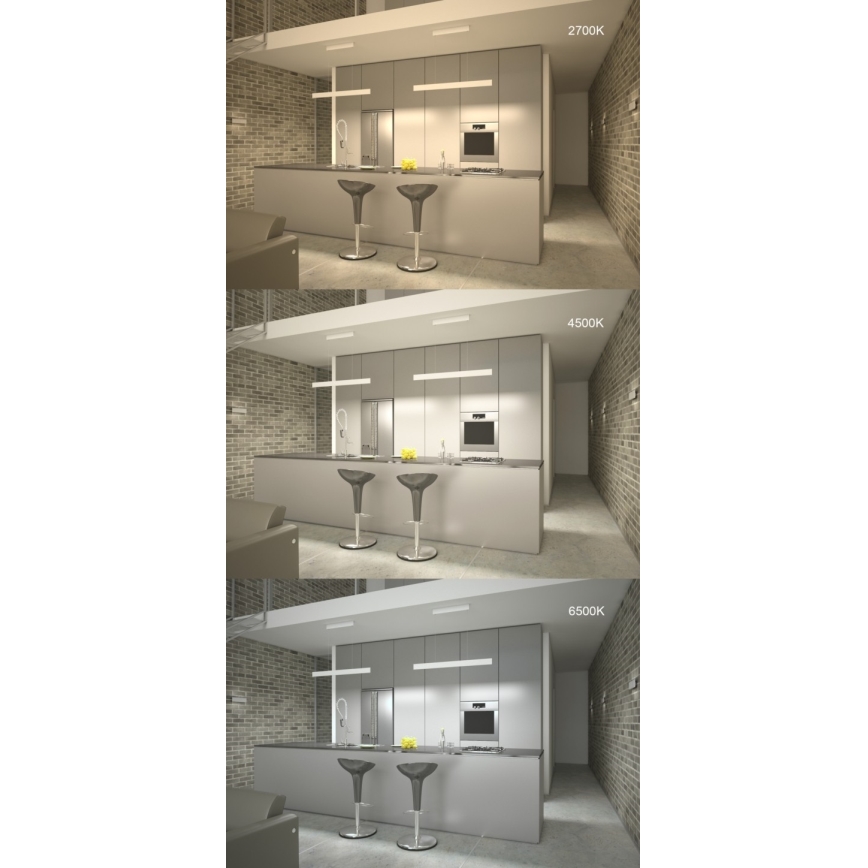 Immax NEO 07075L-LED Lámpara colgante regulable con cable LISTON blanca LED/18W/230V Tuya + mando a distancia