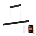 Immax NEO 07076L - Lámpara colgante LED regulable en cable negro LISTON LED/18W/230V Tuya + mando a distancia