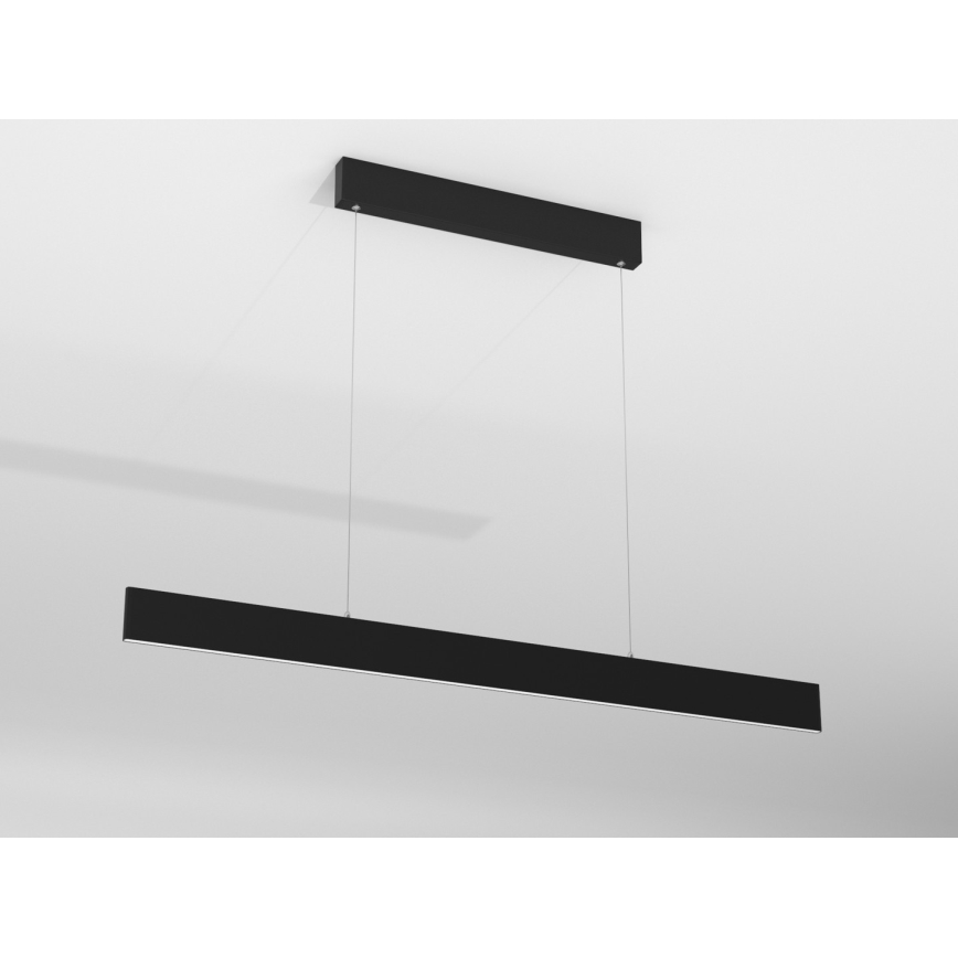 Immax NEO 07076L - Lámpara colgante LED regulable en cable negro LISTON LED/18W/230V Tuya + mando a distancia
