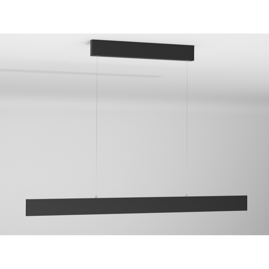 Immax NEO 07076L - Lámpara colgante LED regulable en cable negro LISTON LED/18W/230V Tuya + mando a distancia