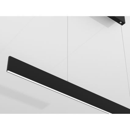 Immax NEO 07076L - Lámpara colgante LED regulable en cable negro LISTON LED/18W/230V Tuya + mando a distancia