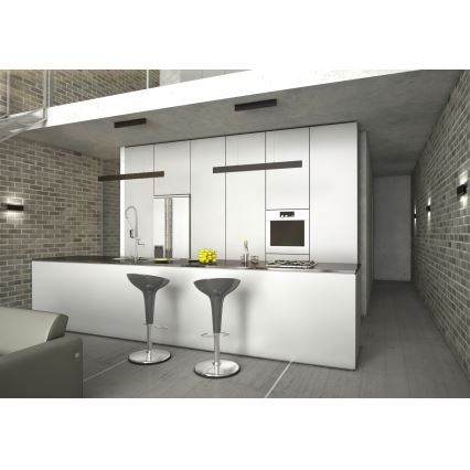 Immax NEO 07076L - Lámpara colgante LED regulable en cable negro LISTON LED/18W/230V Tuya + mando a distancia