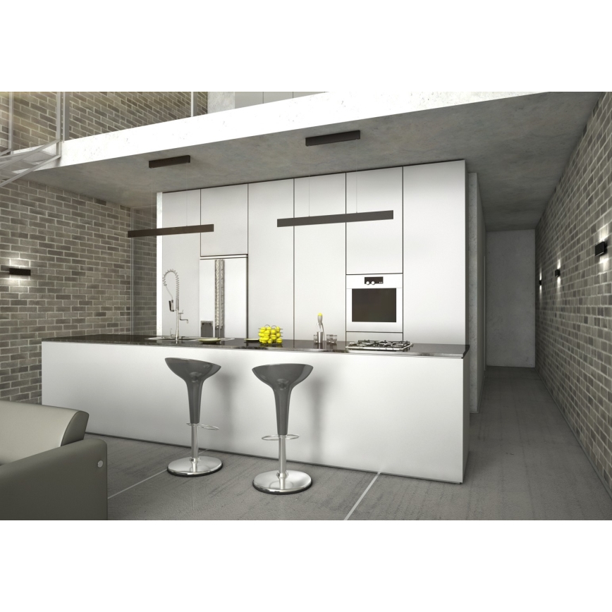 Immax NEO 07076L - Lámpara colgante LED regulable en cable negro LISTON LED/18W/230V Tuya + mando a distancia