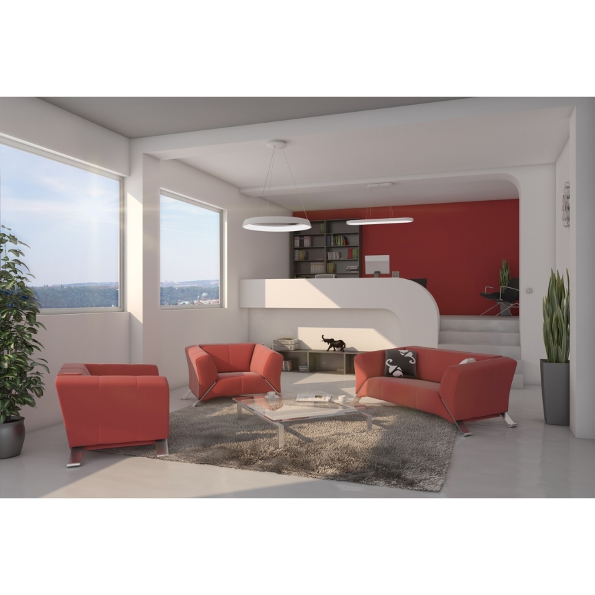 Immax NEO 07077L - Lámpara colgante LED regulable con cable HIPODROMO LED/66W/230V Tuya + mando a distancia