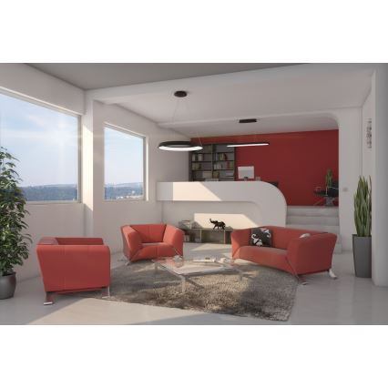 Immax NEO 07078L - Lámpara colgante LED regulable con cable HIPODROMO LED/66W/230V Tuya + mando a distancia