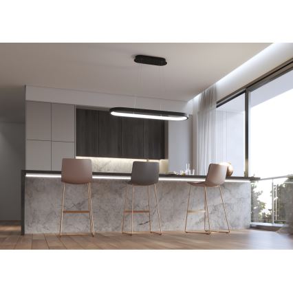 Immax NEO 07078L - Lámpara colgante LED regulable con cable HIPODROMO LED/66W/230V Tuya + mando a distancia