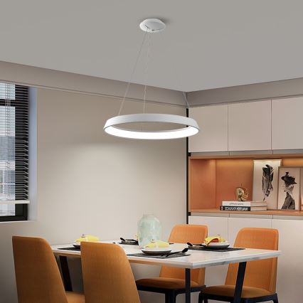 Immax NEO 07079L - Lámpara colgante LED regulable con cable LIMITADO LED/39W/230V 60 cm Tuya + mando a distancia