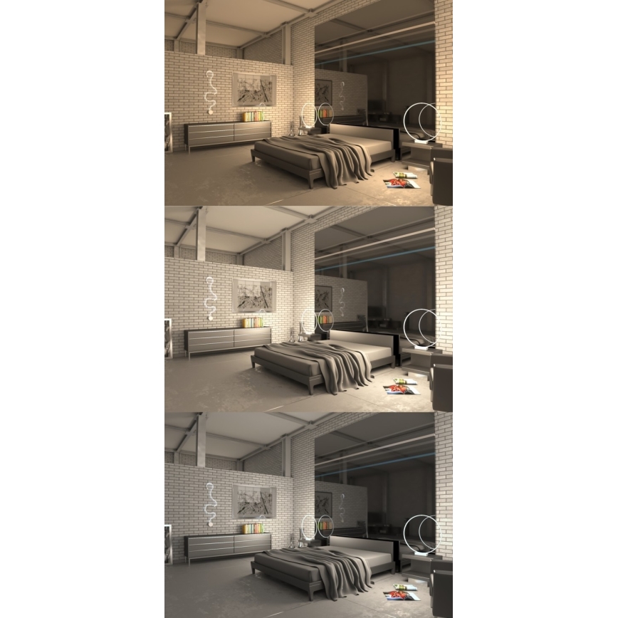 Immax NEO 07081L-B - Aplique LED regulable CARAVANA LED/35W/230V Tuya + control remoto