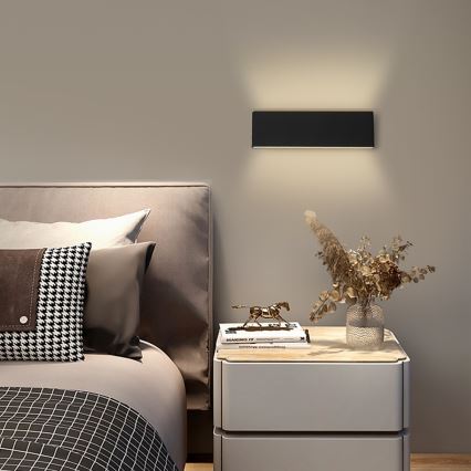 Immax NEO 07086L - LED Aplique regulable LISTON LED/8W/230V color negro Tuya