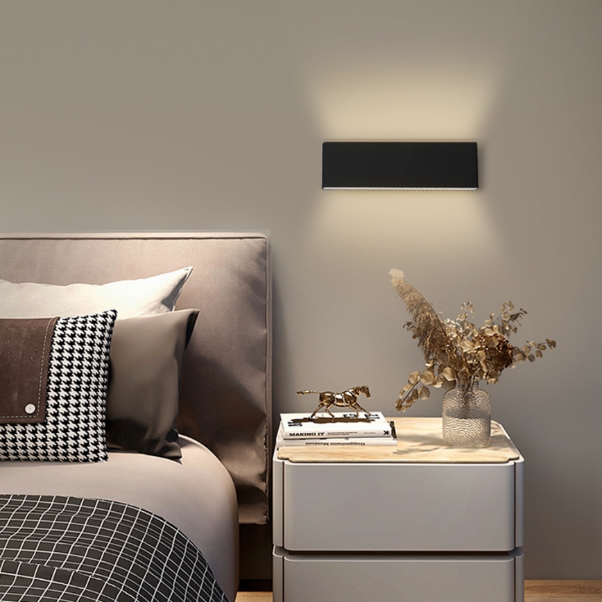 Immax NEO 07086L - LED Aplique regulable LISTON LED/8W/230V color negro Tuya